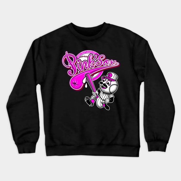 pink sox Crewneck Sweatshirt by creepyjason